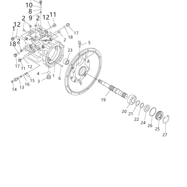 Насос экскаватора запасной части PC78MR-6 PC78UU-6 708-3T-11120 708-3T-11210 экскаватора гидравлический главный