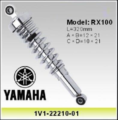 Yamaha RX100 Motorcycle Shock Absorber , Motors Spares Parts Front Fork Chrome Color