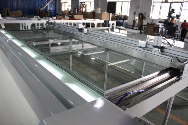 Ultrasonic&Crush 2in1 Roller Blind Fabric Cutting Machine with Automatic Measuring Stop