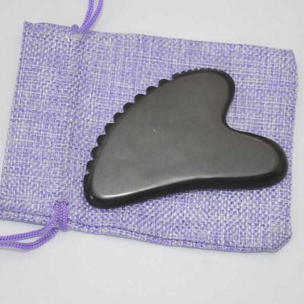 Heart Shape Bian Stone Jade Guasha Stone Gua Sha Tools with Timing Control Function and 78*54*5mm Measurement