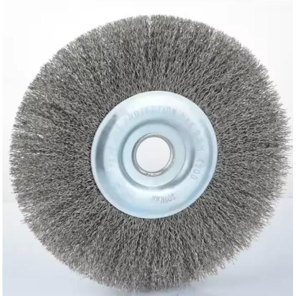 200mm High-Density Stainless Steel Wire Wheel Copper Wire Brush for Remove Burr