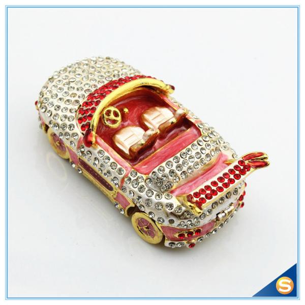 Full Crystal Car Shape Trinket Box Charm Home decoration Trinket Box SCJ184