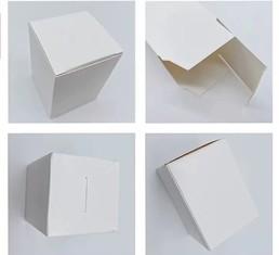 Customized Small Plain Recycled Paper Gift Box White 10x10x7 Cake Box
