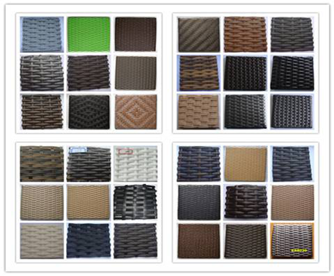 Outdoor Rattan Material Chaise Lounge Daybed In Double,Cushion Cover With Adjustable Back