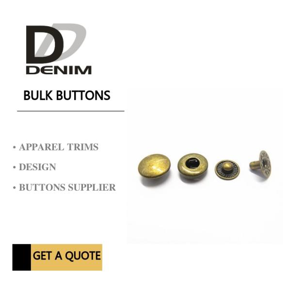 Устойчивые кнопки металла курток 15мм корозии для ткани