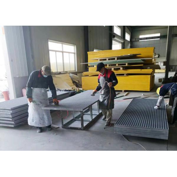 High Strength Molded Fiberglass Grating 38x38mm Insulated GRP Frp Grating for Marine