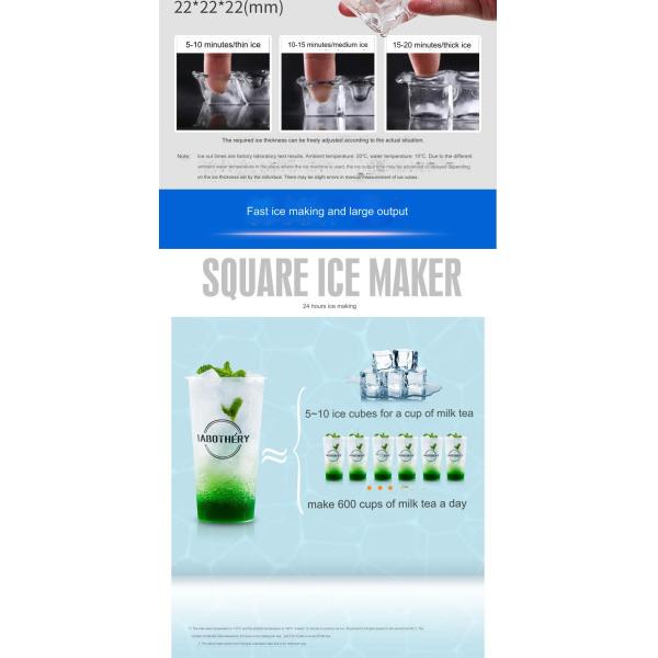 200W 50HZ Nugget Ice Maker for CBM0.14 Ice Cube Maker Compact and Space-Saving Design