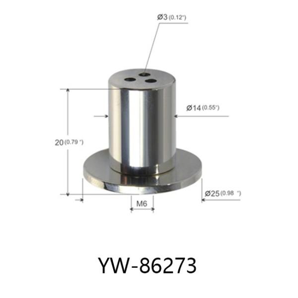 Brass Part Three Branch Outlet 15mm Dia Hanging Attachment Hardware YW86269