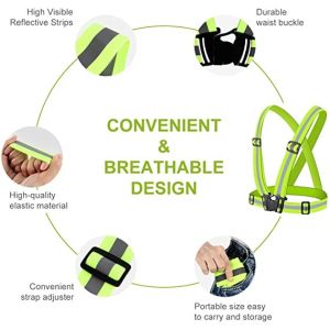 Таможня велосипеда вышила отражательным поясам дневной желтый жилет простирания подпоясывает для велосипедиста