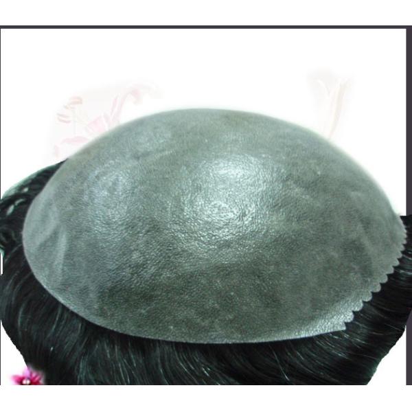 Top Quality 100% Human Hair Remy Hair Bio Skin Men's Toupee in stock