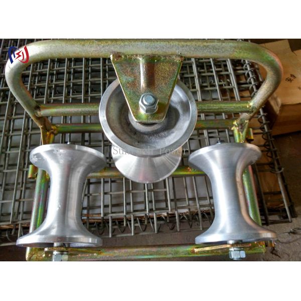 Heavy Duty Corner Ground Roller Cable Pulling Equipment with 10KN Rated Load for 120-200mm Cables