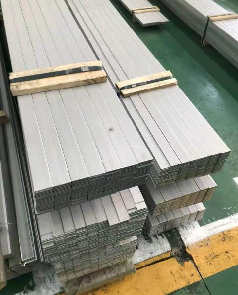 Brushed 304 Stainless Steel Flat Bar 10mm-180mm Width Hot Rolled