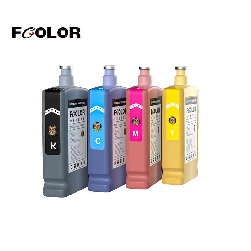 High Quality 500ml-1l Eco-Solvent Printing Ink Compatible With Galaxy Epson Dx4 Dx5 Dx11 Printhead Machine