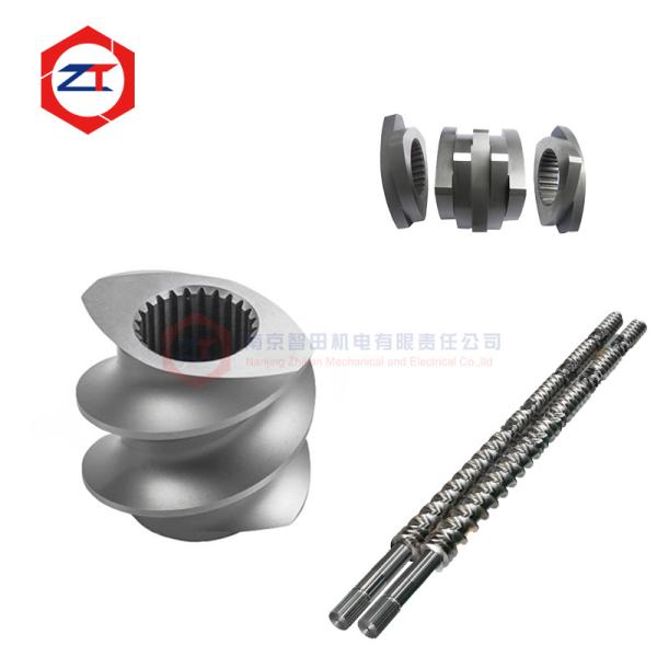 Sand Blast / Polishing Twin Screw Extruder Parts HRC58-62 Hardness For Long Lifespan