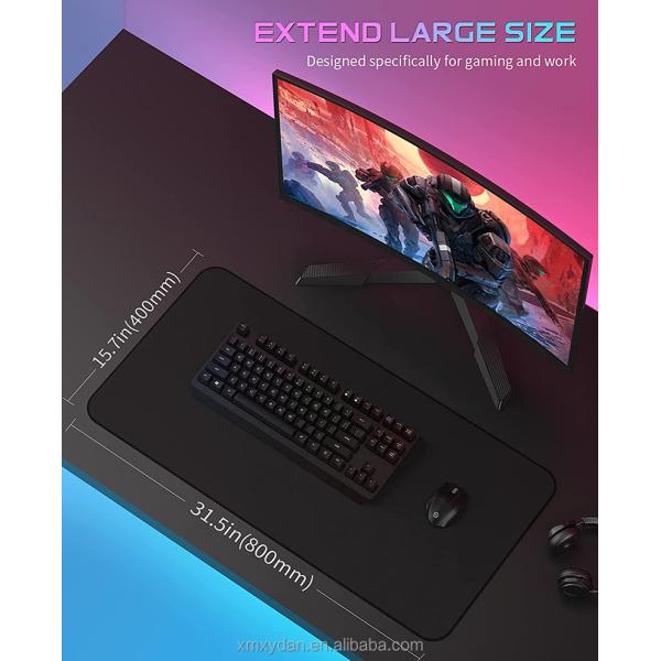 Custom Logo Printed Keyboard Rubber Gaming Big Mouse Mats for Computer Accessories