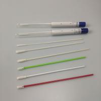 La collection de spécimen de tête de rayonne de coton tamponne avec les échantillons oraux de Femal de tube