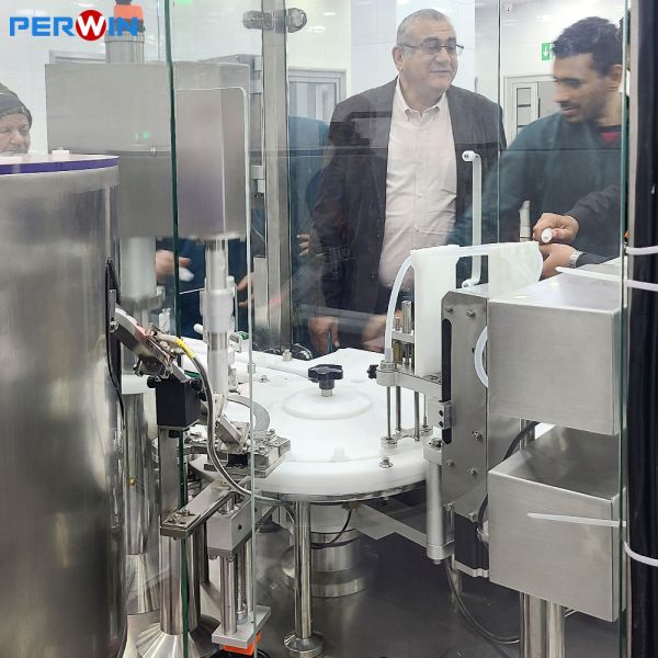 Diagnostic Reagent Filling Line with Filling Accuracy ±1-2% and Vertical Round Bottle Servo Labeling Machine for Convenient Specification Changes