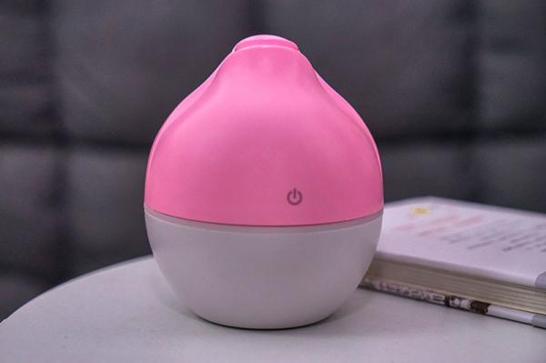 Flower bud wood grain humidifier- humidifier essential oil aromatherapy lamp bedroom Nightlight incense portable aromath