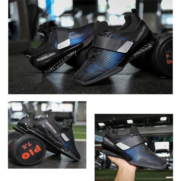 Men Powerlifting Athletic Snearker Shoes Comprehensive Bodybuilding Training Custom Logo