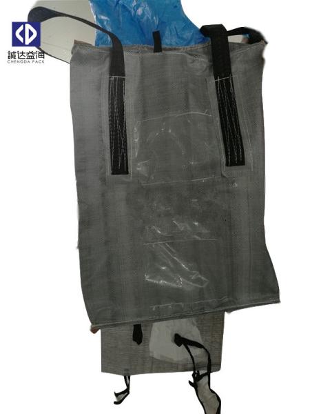 Steel Powder PP Big Bag 1 Ton Recycled Jumbo Bag Cross Corner Loops