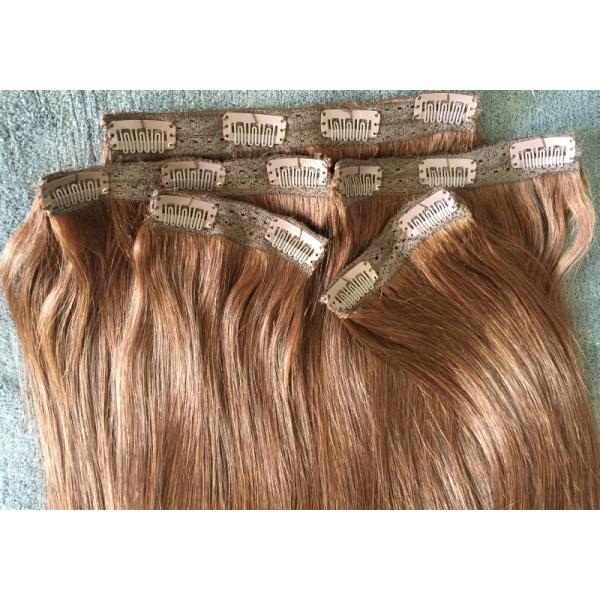 Зажим в естественных расширениях волос, двойной зажим золота Ремы утка 100 в расширениях волос