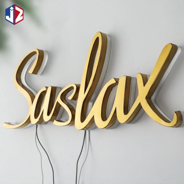 Flat Cutting Stainless Steel Letters For Wall Long Durable Custom Metal Letters
