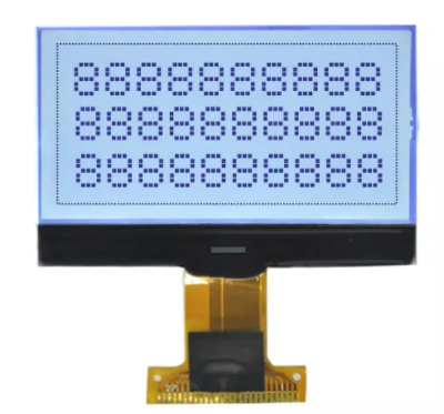 7 Segment 12864 Dot Matrix LCD Display with 6 O'clock Viewing Direction and ST7567s IC