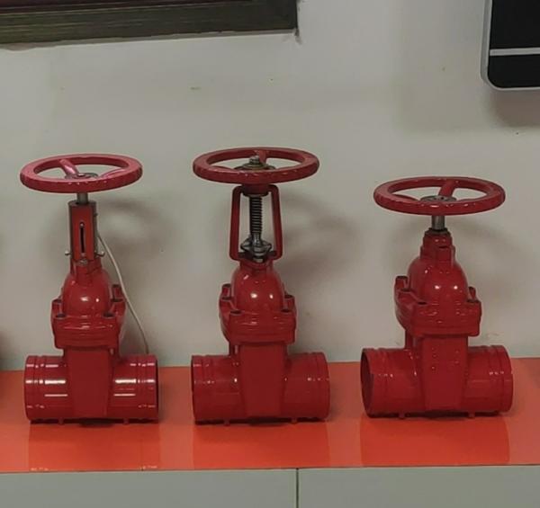 DN100 cast iron ANSI grooved end gate valve supplier