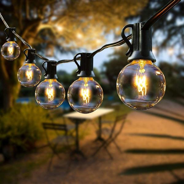 IP44 Incandescent LED Fairy String Lights G40 For Christmas Wedding