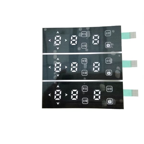 Custom Contactless Capacitive Touch Membrane Switch with Ultra-Thin Flexible PET Structure and Waterproof Surface for Smart Appliances