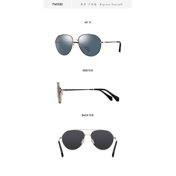 Durable Polarized Aviator Sunglasses Mens , Oversized Metal Frame Sunglasses Multi Color