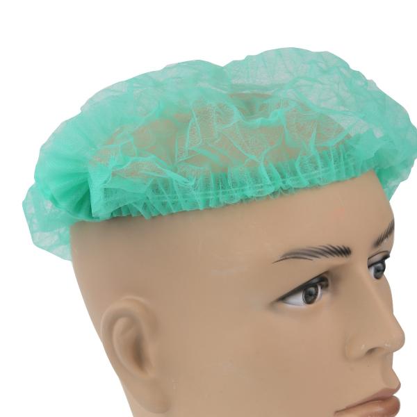 Eco Friendly 21 Disposable Non Woven Bouffant Cap