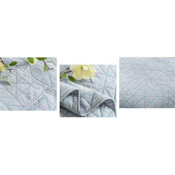 Free Style Geometric Twin Size Bedding Sets Embroidered 3pcs With Logo Customized