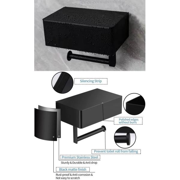 Polished Chrome Metal Stainless Steel Toilet Roll Dispenser For Bathroom Washroom Hotels