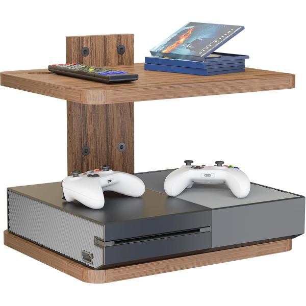 Customized Shape Floating TV Shelf for DVD Players Cable Boxes Routers Game Consoles