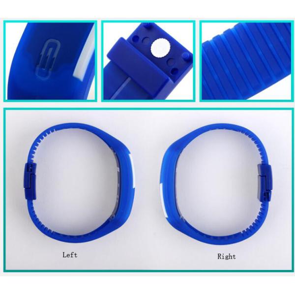 Plastic Case LED Digital Silicone Sports Watch With Chinese Electronic Movement