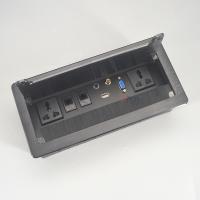 Prises de Flip Up Power Outlet With de couverture de brosse de bureau et prises de courant