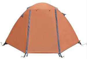 Outdoor Camping Tent 210*180*130cm Orange Color 210D Polyester Ripstop PU2000mm
