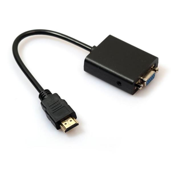 1080p Hdmi Male to VGA Female with Audio Cable Converter Adapter for HDTV PC