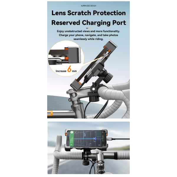 Motor de motocicleta Motor de motocicleta Porta móvil a prueba de golpes con un solo botón de bloqueo