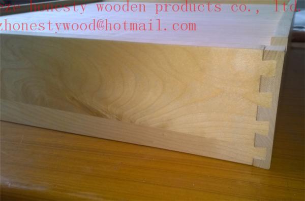 Birch solid wood dovetail drawer components with UV coat  drawer box drawer front. cabinet box.