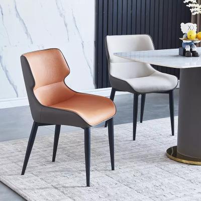Metal Legs Dining Chairs Dirt Resistant