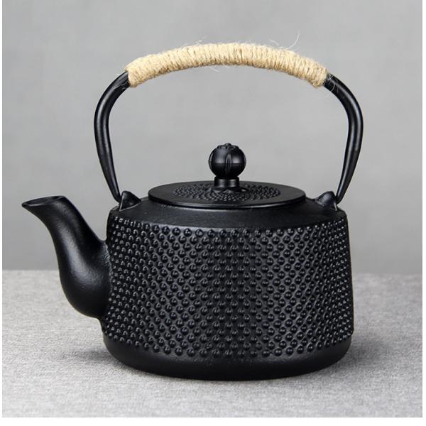 Japanese Cast Iron Tea Coffee Kettle Pot Set Perfect for Home Travel Black Accessories