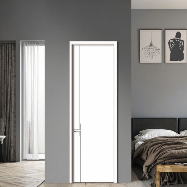 Postmodern Interior Painted Wooden Doors Elegant Design Return Service