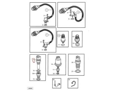 Sensor de température de l'eau du moteur Konecranes 54107240