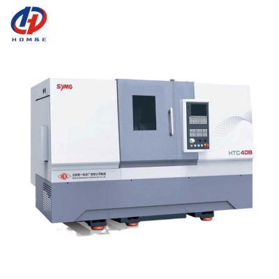 FANUC High Rigidity High Torque CNC Lathe HTC40B 45 Degree Integral Slant Bed CNC Lathe For Metal