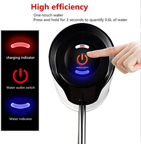 Lithium Ion Chargeable Automatic Bottled Water Pump Power Saving 4W