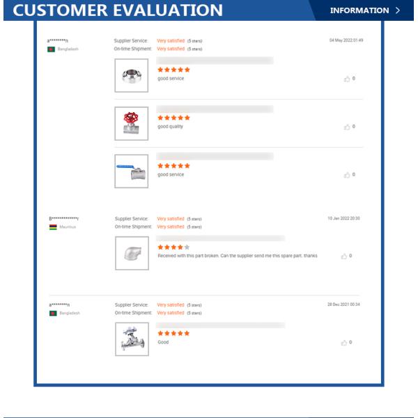 1'-8' женская нить из нержавеющей стали застежки для шлангов на заказ