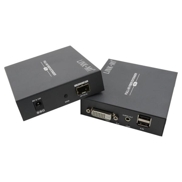 DVI Fiber Optic HDMI Extender 2KM LC KVM DVI Extender Over Fiber