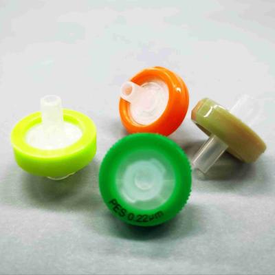 Φ13mm PES Syringe Filter 0.45 μm Pore Size With ABS Housing Luer Slip